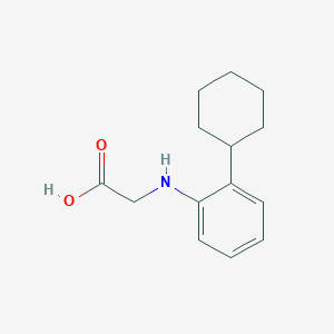 2-(2-Cyclohexylanilino)acetic acid