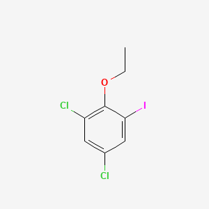 molecular formula C8H7Cl2IO B15497532 1,5-Dichloro-2-ethoxy-3-iodobenzene 