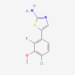 5-(4-Chloro-2-fluoro-3-methoxyphenyl)thiazol-2-amine