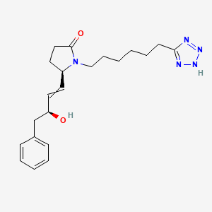 (5R)-5-[(3S)-3-hydroxy-4-phenylbut-1-enyl]-1-[6-(2H-tetrazol-5-yl)hexyl]pyrrolidin-2-one