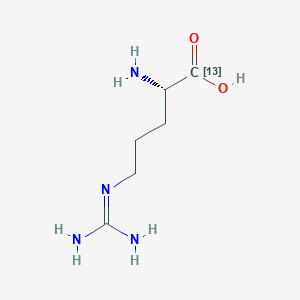 molecular formula C6H14N4O2 B15497569 (2S)-2-amino-5-(diaminomethylideneamino)(113C)pentanoic acid 