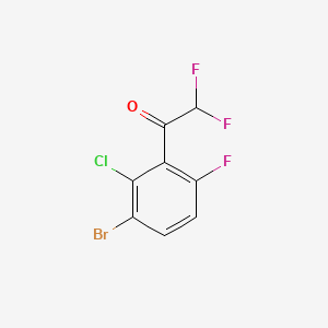 1-(3-Bromo-2-chloro-6-fluorophenyl)-2,2-difluoroethanone