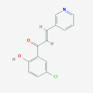 molecular formula C14H10ClNO2 B15497584 1-(5-Chloro-2-hydroxyphenyl)-3-(3-pyridyl)prop-2-en-1-one CAS No. 1218-25-3