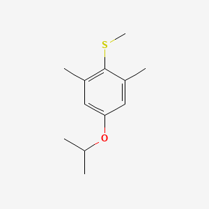 molecular formula C12H18OS B15497603 (4-Isopropoxy-2,6-dimethylphenyl)(methyl)sulfane 