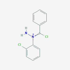 molecular formula C13H11Cl2N2+ B15497712 Amino-(2-chlorophenyl)-[chloro(phenyl)methylidene]ammonium 