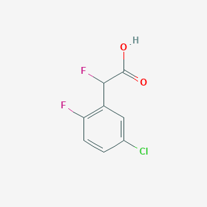 2-(5-Chloro-2-fluorophenyl)-2-fluoroacetic acid