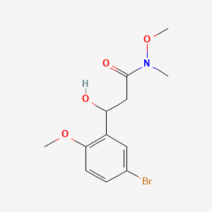 3-(5-Bromo-2-methoxyphenyl)-3-hydroxy-N-methoxy-N-methylpropanamide