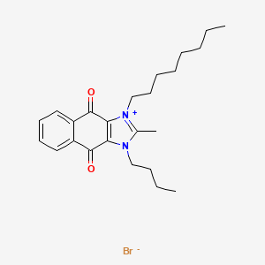 molecular formula C24H33BrN2O2 B15497729 Antibacterial agent 62 