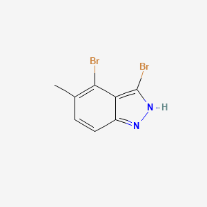 molecular formula C8H6Br2N2 B15497731 3,4-Dibromo-5-methyl-1H-indazole 