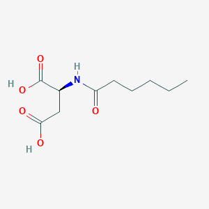 molecular formula C10H17NO5 B15497754 N-Hexanoyl-L-aspartic acid CAS No. 1116-10-5