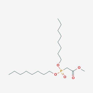 molecular formula C19H39O5P B15497797 Methyl dioctylphosphonoacetate 