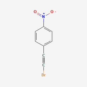 molecular formula C8H4BrNO2 B15497811 Benzene, 1-(bromoethynyl)-4-nitro- CAS No. 940-13-6