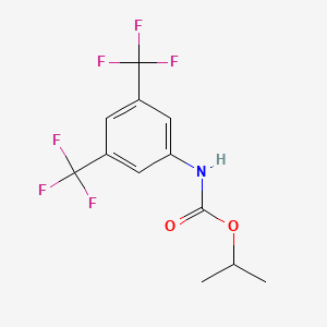 molecular formula C12H11F6NO2 B15497819 propan-2-yl N-[3,5-bis(trifluoromethyl)phenyl]carbamate CAS No. 1683-20-1