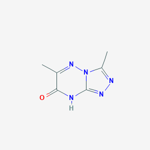 molecular formula C6H7N5O B15497860 1,2,4-Triazolo[4,3-b][1,2,4]triazin-7(1H)-one, 3,6-dimethyl- CAS No. 877-27-0