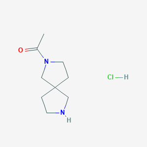 molecular formula C9H17ClN2O B15497928 1-(2,7-Diazaspiro[4.4]nonan-2-yl)ethan-1-one hydrochloride 