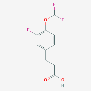 molecular formula C10H9F3O3 B15497944 3-(4-Difluoromethoxy-3-fluoro-phenyl)-propionic acid 