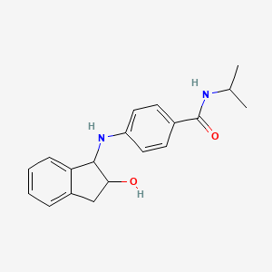 4-[(2-Hydroxy-2,3-dihydro-1h-inden-1-yl)amino]-n-(propan-2-yl)benzamide