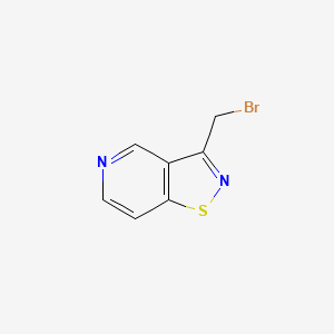 molecular formula C7H5BrN2S B15497996 3-(Bromomethyl)isothiazolo[4,5-c]pyridine 