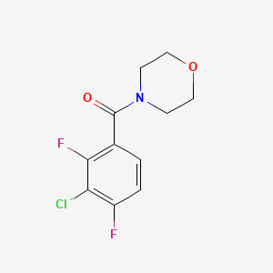 molecular formula C11H10ClF2NO2 B15498017 (3-Chloro-2,4-difluorophenyl)(morpholino)methanone 