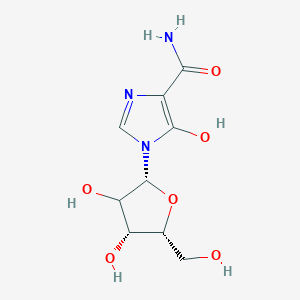 molecular formula C9H13N3O6 B15498021 1-[(2R,4R,5R)-3,4-dihydroxy-5-(hydroxymethyl)oxolan-2-yl]-5-hydroxyimidazole-4-carboxamide 