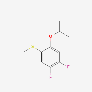 molecular formula C10H12F2OS B15498024 (4,5-Difluoro-2-isopropoxyphenyl)(methyl)sulfane 