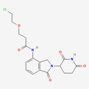 molecular formula C18H20ClN3O5 B15498028 Lenalidomide-CO-PEG1-C2-Cl 