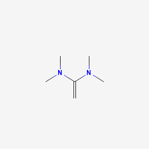 molecular formula C6H14N2 B15498048 1,1-Ethenediamine, N,N,N',N'-tetramethyl- CAS No. 815-62-3