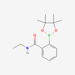 molecular formula C15H22BNO3 B15498091 N-Ethyl-2-(4,4,5,5-tetramethyl-1,3,2-dioxaborolan-2-yl)benzamide 