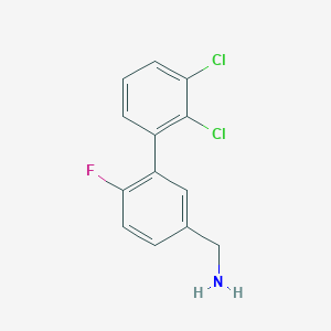 molecular formula C13H10Cl2FN B15498110 C-(2',3'-dichloro-6-fluoro-biphenyl-3-yl)-methylamine 