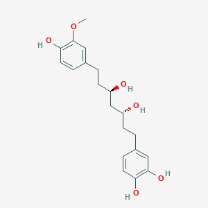 molecular formula C20H26O6 B15498130 (3R,5R)-1-(4-Hydroxy-3-methoxyphenyl)-7-(3,4-dihydroxyphenyl)heptane-3,5-diol 