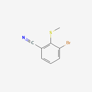 molecular formula C8H6BrNS B15498157 3-Bromo-2-(methylthio)benzonitrile 