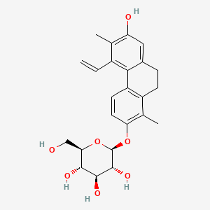 molecular formula C24H28O7 B15498191 Juncusol 2-O-glucoside 