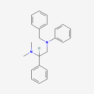 molecular formula C23H26N2 B15498294 N-Benzyl-beta-(dimethylamino)-N-phenylphenethylamine CAS No. 54-65-9