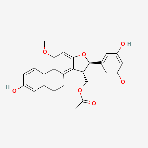 molecular formula C27H26O7 B15498306 Pleionesin C 