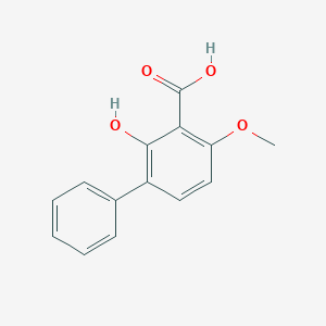 molecular formula C14H12O4 B15498310 2-Hydroxy-6-methoxy-3-phenylbenzoic acid 