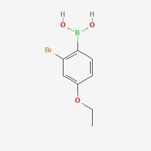 molecular formula C8H10BBrO3 B15498374 (2-Bromo-4-ethoxyphenyl)boronic acid 