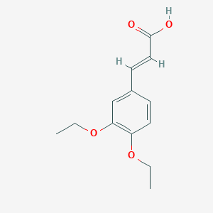 B154984 (2E)-3-(3,4-diethoxyphenyl)prop-2-enoic acid CAS No. 137013-00-4