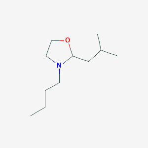 molecular formula C11H23NO B15498400 3-Butyl-2-(2-methylpropyl)-1,3-oxazolidine CAS No. 1630-71-3