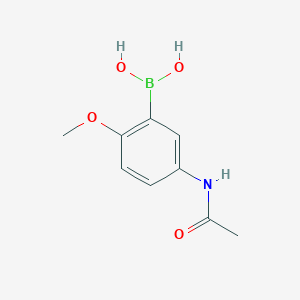 molecular formula C9H12BNO4 B15498481 (5-Acetamido-2-methoxyphenyl)boronic acid CAS No. 1137339-99-1