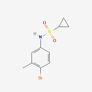 molecular formula C10H12BrNO2S B15498543 N-(4-bromo-3-methylphenyl)cyclopropanesulfonamide 