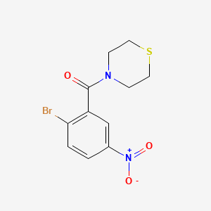 molecular formula C11H11BrN2O3S B15498614 (2-Bromo-5-nitrophenyl)(thiomorpholino)methanone 