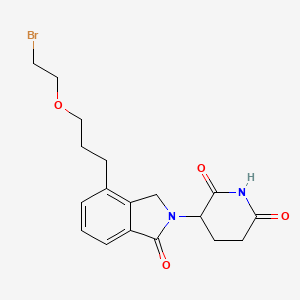 molecular formula C18H21BrN2O4 B15498623 Phthalimidinoglutarimide-C3-O-C2-Br 