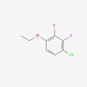 molecular formula C8H7ClFIO B15498630 1-Chloro-4-ethoxy-3-fluoro-2-iodobenzene 