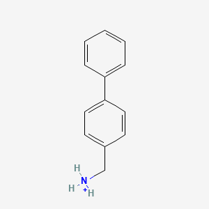 molecular formula C13H14N+ B15498675 (4-phenylphenyl)methylammonium;4-PHENYLBENZYLAMINE CAS No. 299915-80-3