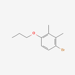 molecular formula C11H15BrO B15498748 1-Bromo-2,3-dimethyl-4-propoxybenzene 