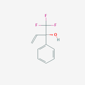 molecular formula C10H9F3O B15498778 (2S)-1,1,1-trifluoro-2-phenyl-3-buten-2-ol 