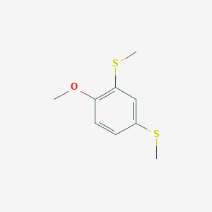 molecular formula C9H12OS2 B15498794 (4-Methoxy-1,3-phenylene)bis(methylsulfane) 