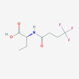 molecular formula C8H12F3NO3 B15498805 (R)-2-(4,4,4-Trifluorobutanamido)butanoic acid 