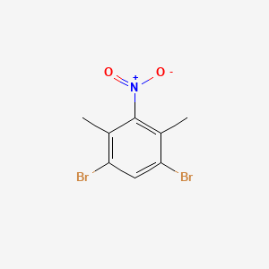 molecular formula C8H7Br2NO2 B15498817 1,5-Dibromo-2,4-dimethyl-3-nitrobenzene 