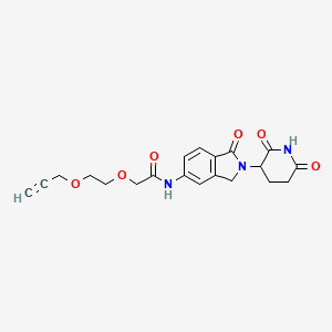 molecular formula C20H21N3O6 B15498832 Lenalidomide-5'-acetamido-O-PEG1-propargyl 